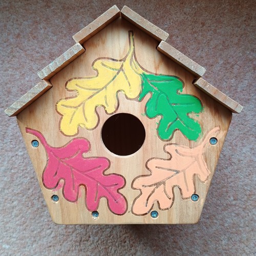 Wooden birdhouse nesting box - wooden,