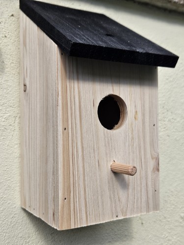 Wooden bird nesting box - bird,