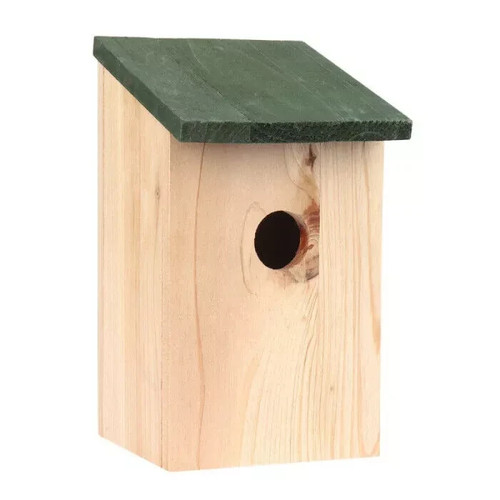 Wooden bird nesting box - wooden,
