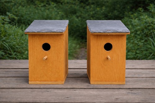 Handmade wooden bird nest - 2,