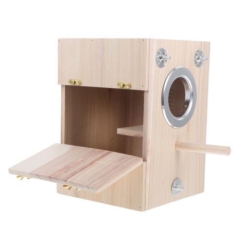 Beige wood bird nest - nest, holder
