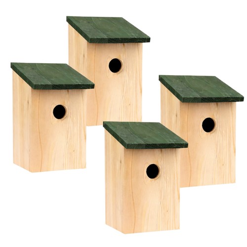 Wooden bird nesting boxes - 4,