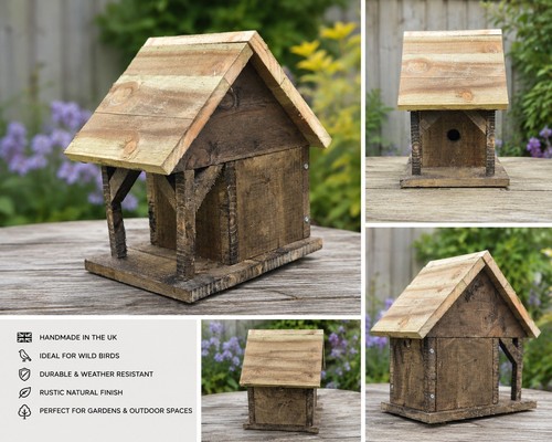 Handmade rustic wooden bird - handmade,