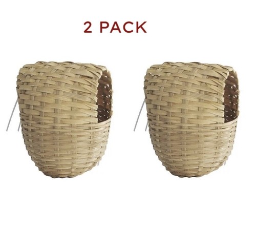 Wicker finch nest box - finch,