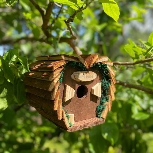 Hanging wooden love bird - hanging,